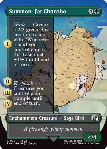 Summon: Fat Chocobo (Borderless) (371), FINAL FANTASY — Magic card price