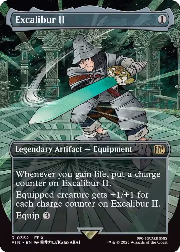 Excalibur II (Borderless) (352), FINAL FANTASY — Magic card price