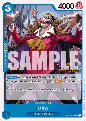 Vito (OP11-042), A Fist of Divine Speed Release Event Cards — One Piece card price