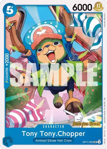 Tony Tony.Chopper (OP11-053), A Fist of Divine Speed Release Event Cards — One Piece card price