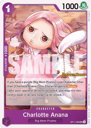 Charlotte Anana (OP11-065), A Fist of Divine Speed Release Event Cards — One Piece card price