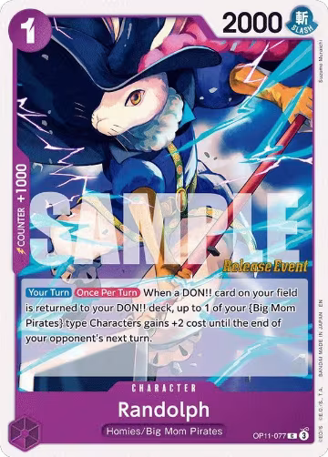 Randolph (OP11-077), A Fist of Divine Speed Release Event Cards — One Piece card price