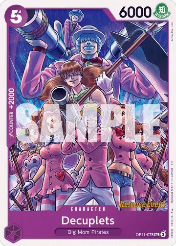 Decuplets (OP11-078), A Fist of Divine Speed Release Event Cards — One Piece card price