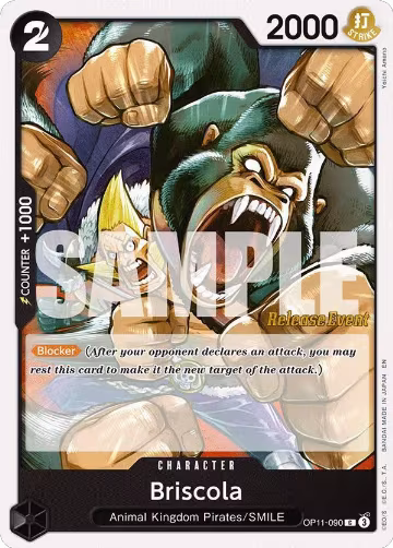 Briscola (OP11-090), A Fist of Divine Speed Release Event Cards — One Piece card price