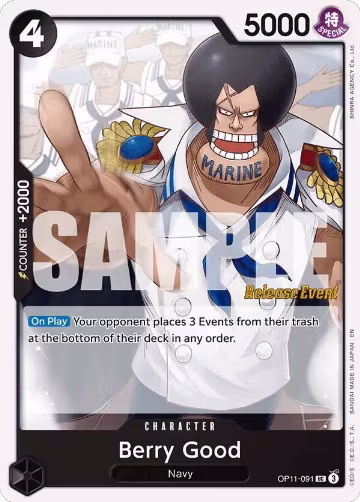 Berry Good (OP11-091), A Fist of Divine Speed Release Event Cards — One Piece card price