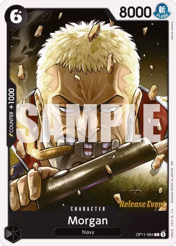 Morgan (OP11-094), A Fist of Divine Speed Release Event Cards — One Piece card price