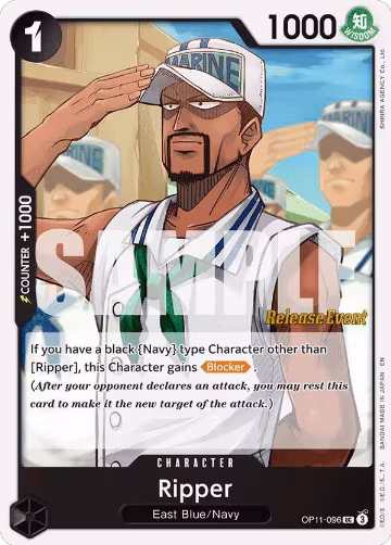 Ripper (OP11-096), A Fist of Divine Speed Release Event Cards — One Piece card price