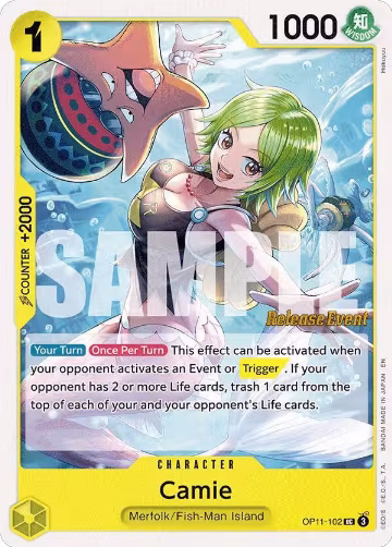 Camie (OP11-102), A Fist of Divine Speed Release Event Cards — One Piece card price
