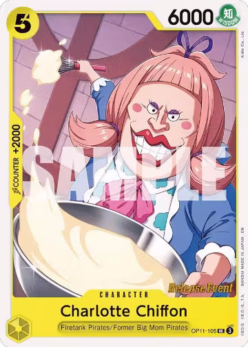 Charlotte Chiffon (OP11-105), A Fist of Divine Speed Release Event Cards — One Piece card price