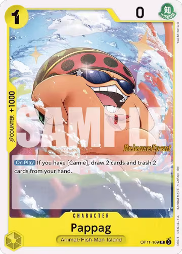 Pappag (OP11-109), A Fist of Divine Speed Release Event Cards — One Piece card price