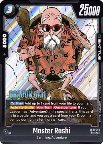 Master Roshi (SB01-050), Manga Booster 01 — DB Fusion card price