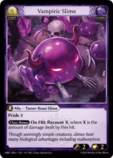 Vampiric Slime (191), Mercurial Heart Alter Edition — Grand Archive card price