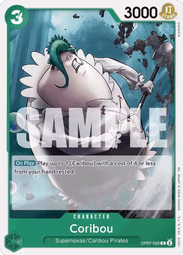 Coribou (Reprint) (OP07-025), ST-24: Starter Deck 24 GREEN Jewelry Bonney — One Piece card price