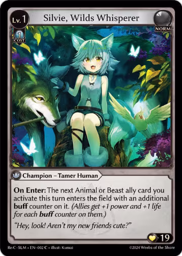 Silvie, Wilds Whisperer (002), Silvie, Slime Sovereign Re: Collection Lite — Grand Archive card price