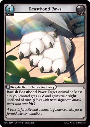 Beastbond Paws (007), Silvie, Slime Sovereign Re: Collection Lite — Grand Archive card price