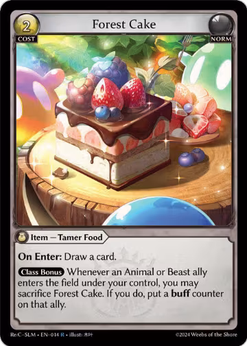 Forest Cake (014), Silvie, Slime Sovereign Re: Collection Lite — Grand Archive card price