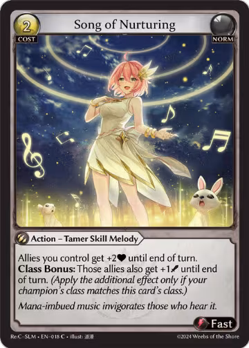 Song of Nurturing (018) — card price