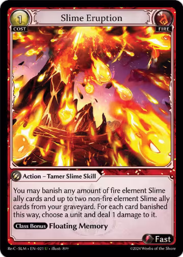 Slime Eruption (021), Silvie, Slime Sovereign Re: Collection Lite — Grand Archive card price
