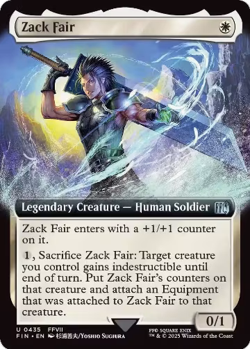 Zack Fair (Extended Art) (435), FINAL FANTASY — Magic card price