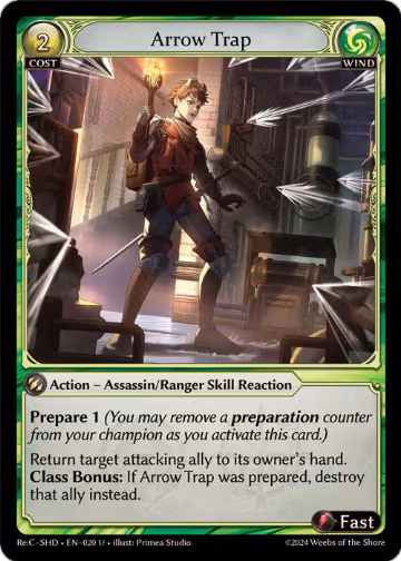 Arrow Trap (020), Tristan, Shadowdancer Re:Collection Lite — Grand Archive card price