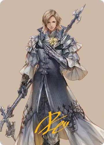 Dion, Bahamut's Dominant Art Card (Gold-Stamped Signature) (42), Art Series: FINAL FANTASY — Magic card price