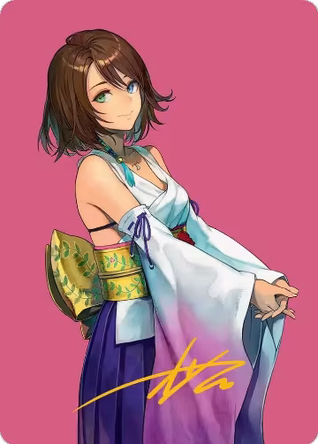 Yuna, Hope of Spira Art Card (Gold-Stamped Signature) (48), Art Series: FINAL FANTASY — Magic card price