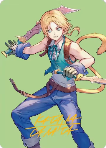 Zidane, Tantalus Thief Art Card (Gold-Stamped Signature) (49), Art Series: FINAL FANTASY — Magic card price