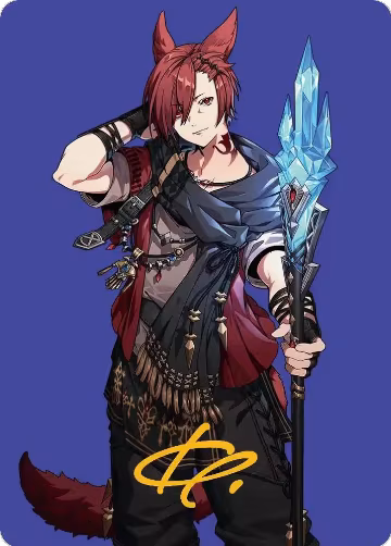 G'raha Tia, Scion Reborn Art Card (51) (Gold-Stamped Signature) (51), Art Series: FINAL FANTASY — Magic card price