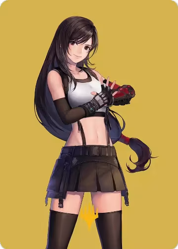 Tifa, Martial Artist Art Card (Gold-Stamped Planeswalker Symbol) (52) — card price