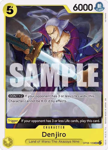 Denjiro (Reprint) (OP06-109), ST-28: Starter Deck 28 GREEN/YELLOW Yamato — One Piece card price