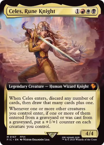 Celes, Rune Knight (Extended Art) (167), Commander: FINAL FANTASY — Magic card price