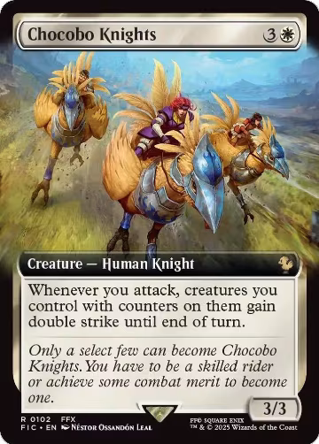 Chocobo Knights (Extended Art) (102), Commander: FINAL FANTASY — Magic card price