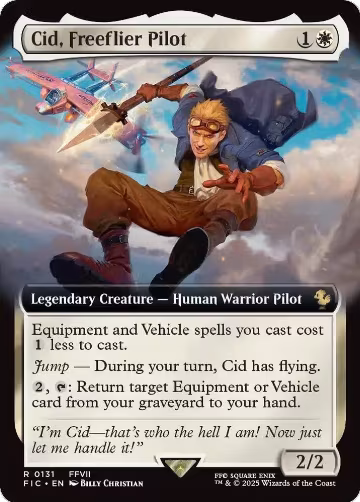 Cid, Freeflier Pilot (Extended Art) (131), Commander: FINAL FANTASY — Magic card price