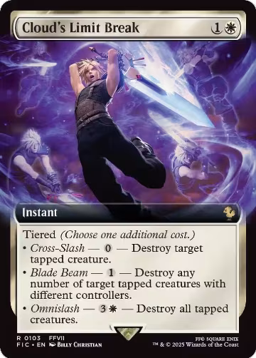 Cloud's Limit Break (Extended Art) (103), Commander: FINAL FANTASY — Magic card price