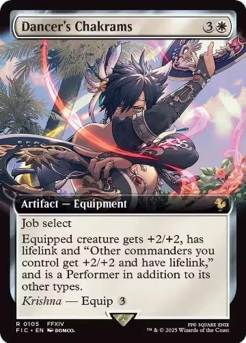 Dancer's Chakrams (Extended Art) (105), Commander: FINAL FANTASY — Magic card price