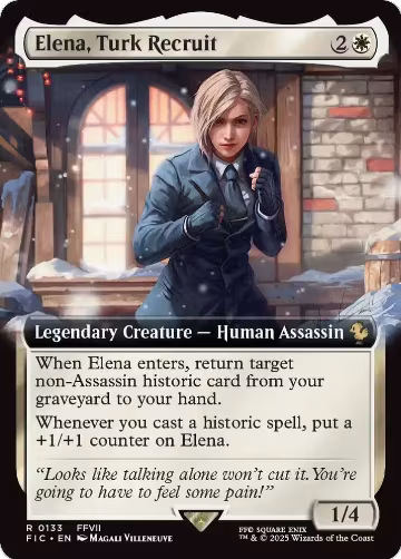 Elena, Turk Recruit (Extended Art) (133), Commander: FINAL FANTASY — Magic card price