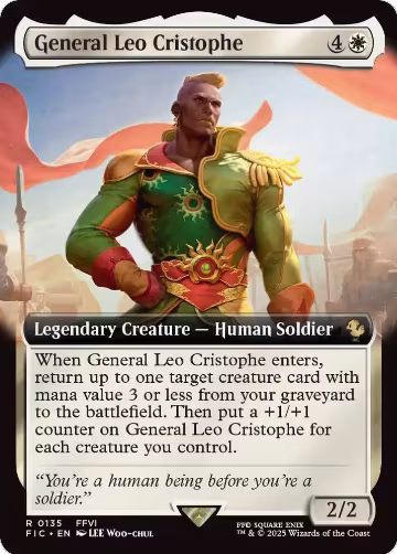 General Leo Cristophe (Extended Art) (135), Commander: FINAL FANTASY — Magic card price