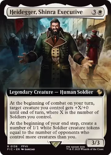 Heidegger, Shinra Executive (Extended Art) (136), Commander: FINAL FANTASY — Magic card price