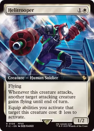Helitrooper (Extended Art) (106), Commander: FINAL FANTASY — Magic card price