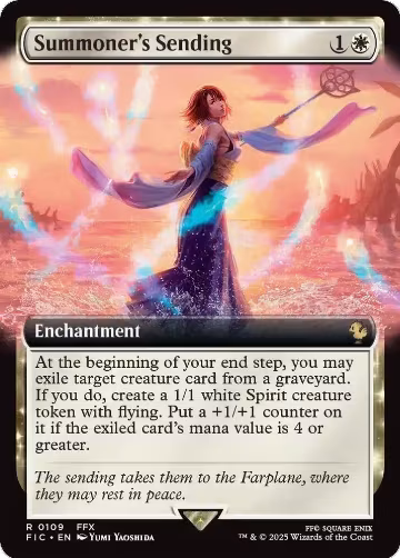 Summoner's Sending (Extended Art) (109), Commander: FINAL FANTASY — Magic card price