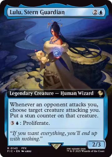 Lulu, Stern Guardian (Extended Art) (143), Commander: FINAL FANTASY — Magic card price