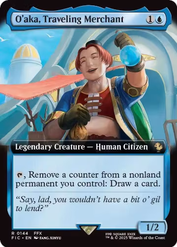 O'aka, Traveling Merchant (Extended Art) (144), Commander: FINAL FANTASY — Magic card price