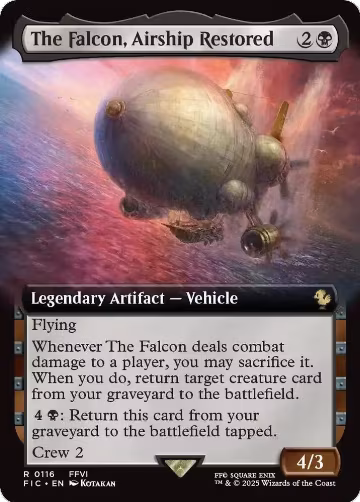 The Falcon, Airship Restored (Extended Art) (116), Commander: FINAL FANTASY — Magic card price