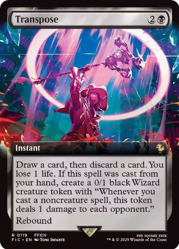 Transpose (Extended Art) (119), Commander: FINAL FANTASY — Magic card price