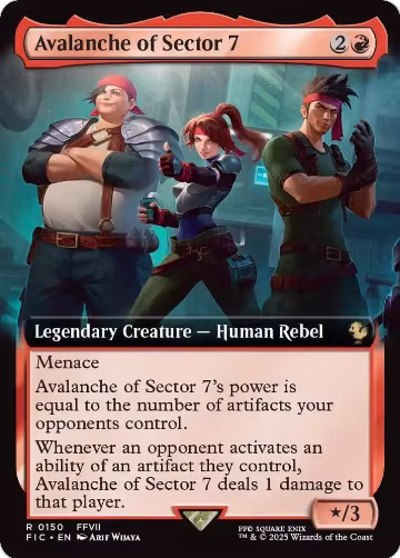 Avalanche of Sector 7 (Extended Art) (150), Commander: FINAL FANTASY — Magic card price