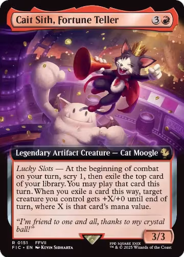Cait Sith, Fortune Teller (Extended Art) (151), Commander: FINAL FANTASY — Magic card price