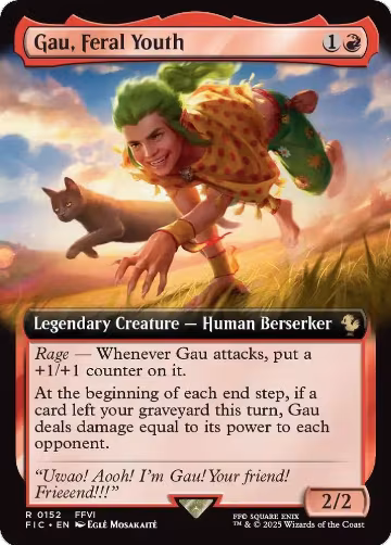 Gau, Feral Youth (Extended Art) (152), Commander: FINAL FANTASY — Magic card price