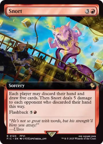 Snort (Extended Art) (120), Commander: FINAL FANTASY — Magic card price
