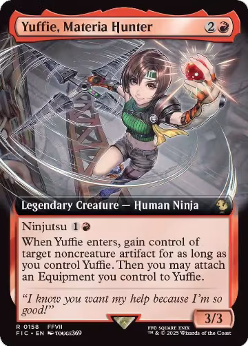 Yuffie, Materia Hunter (Extended Art) (158), Commander: FINAL FANTASY — Magic card price