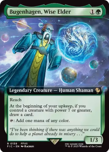 Bugenhagen, Wise Elder (Extended Art) (159), Commander: FINAL FANTASY — Magic card price
